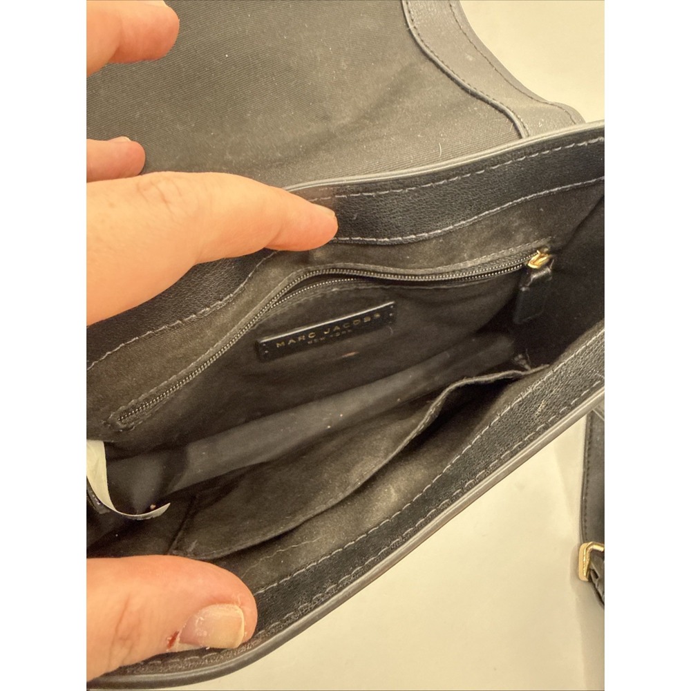 Marc Jacobs New York Mini Rider Flap Crossbody Bag Black M0014109 - Picture 10 of 11